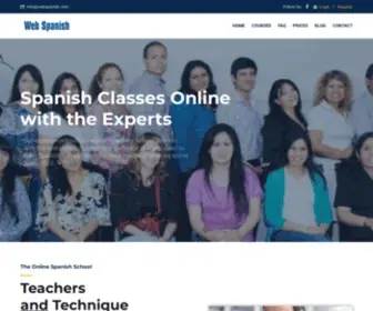 Webspanish.com(Spanish Classes Online) Screenshot