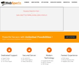 Webspecia.com(Best Linux Hosting Company of India) Screenshot