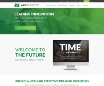 Webspectator.com(The Power Solution for Realtime Advertising) Screenshot