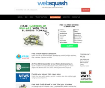 Websquash.com(Instant indexing free search engine submit) Screenshot