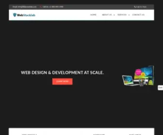 Webstacklab.com(Website, App Design & Development) Screenshot