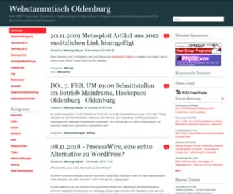 Webstammtisch-Oldenburg.de(Feat. PHP Usergroup) Screenshot