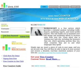 Webstat.net(Free counter and web statistic service) Screenshot