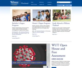 Webster.ac.th(Webster University Thailand) Screenshot