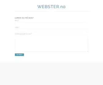 Webster.no(Webster) Screenshot