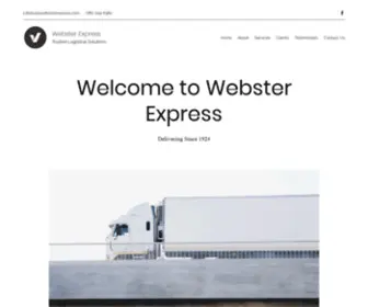 Websterexpress.com(Webster Express) Screenshot