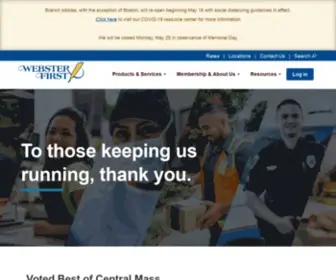 Websterfirst.com(Webster First Federal Credit Union) Screenshot