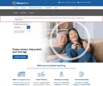 Websteronline.com(Personal, Commercial & Business Banking) Screenshot