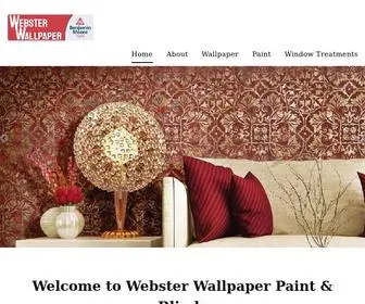 Websterwallpaper.com(Webster Wallpaper Paint & Blinds) Screenshot