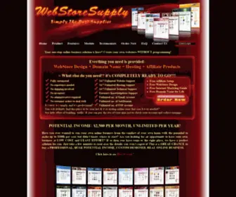 Webstoresupply.com($2,500 Income WebStore With FREE Affiliate Program Setup) Screenshot