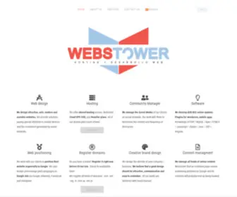 Webstower.com(Diseño de sitios webs y hosting) Screenshot