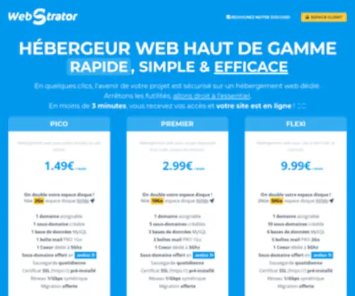 Webstrator.fr(Create an Ecommerce Website and Sell Online) Screenshot
