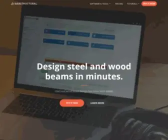 Webstructural.com(Free Steel Beam Design) Screenshot
