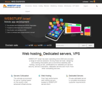 Webstuff.co.il(אחסון אתרים) Screenshot