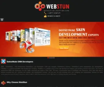 Webstun.com(DotNetNuke DNN Skins Development Company) Screenshot