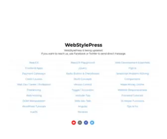 Webstylepress.com(Web development) Screenshot