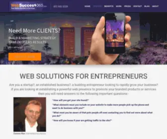 Websuccess365.com(Web Success 365 Online Marketing For Entrapreneurs) Screenshot