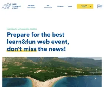 Websummercamp.com(Web Summer Camp by Netgen) Screenshot