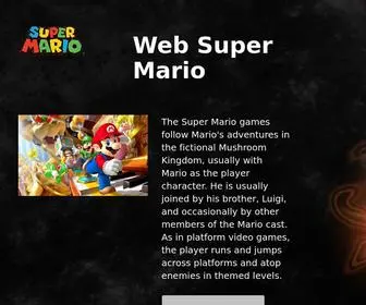 Websupermario.com(Web Super Mario) Screenshot