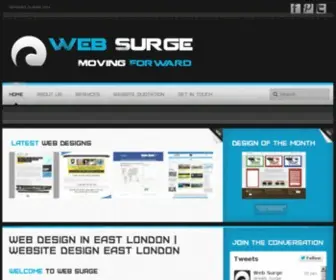 Websurge.net(Web design in east london) Screenshot