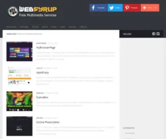 Websyrup.net(Free Multimedia Services) Screenshot