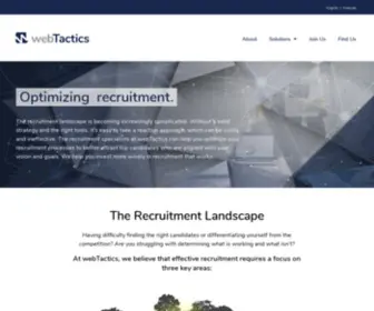 Webtactics.ca(Recruitment Advertising Agency) Screenshot