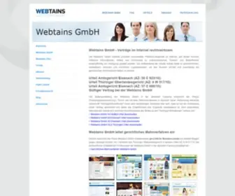 Webtains.de(webtains) Screenshot