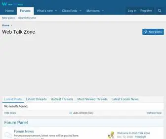 WebtalkZone.com(Web Talk Zone) Screenshot