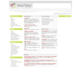 Webtaller.com(El Portal del Webmaster) Screenshot