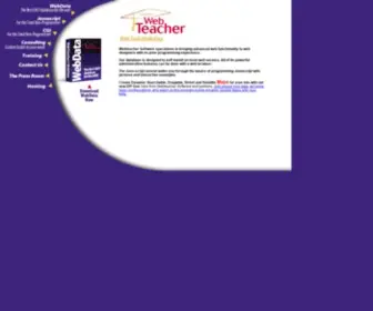 Webteacher.com(Web database) Screenshot