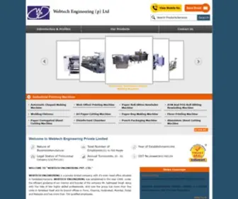 Webtechengg.com(Webtech International Machineries) Screenshot