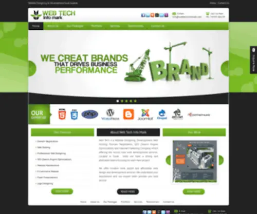 Webtechinfomark.com(Web Designing Surat) Screenshot