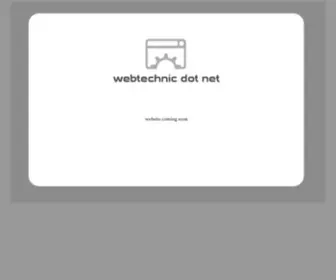 Webtechnic.net(A Webtechnic Dot Net website) Screenshot