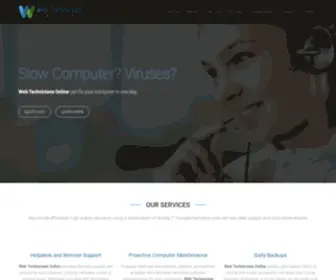 Webtechniciansonline.com(WebTechniciansOnline) Screenshot