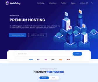 Webtelep.com(Premium Website & Wordpress hosting in Budapest with personal support) Screenshot