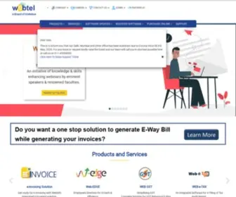 Webtel.in(India's Leading 'e' Compliance Solutions Company) Screenshot