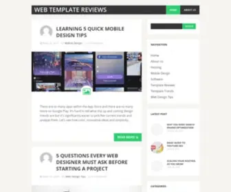 Webtemplatereviews.com(Web Template Reviews) Screenshot