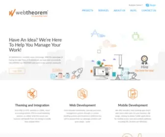 Webtheorem.com(Best place for Startups) Screenshot