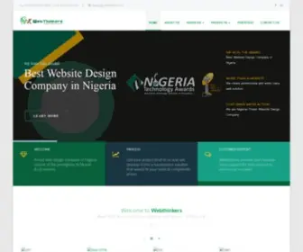 Webthinkers.net(Best Web Design Company in Lagos Nigeria) Screenshot