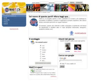 Webti.ch(Pagina iniziale) Screenshot