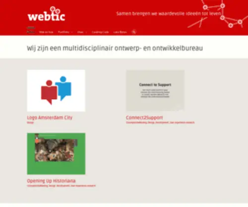Webtic.nl(Samen brengen we waardevolle ideeën tot leven) Screenshot