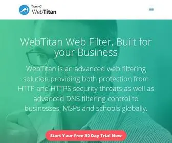 Webtitan.com(Advanced Web Content Filter) Screenshot
