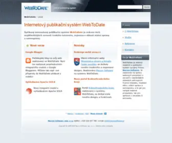 Webtodate.cz(Internetový publikační systém) Screenshot