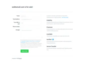 Webtomail.com(webtomail) Screenshot