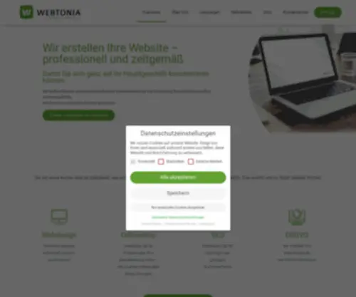 Webtonia.de(Startseite) Screenshot