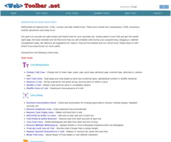 Webtoolbar.net(Free Online Web Tools) Screenshot