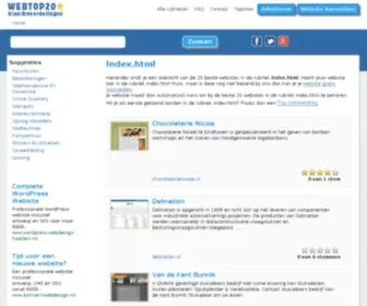 Webtop20.nl(Website gratis aanmelden op webtop20) Screenshot