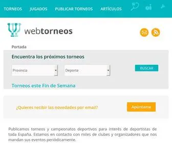 Webtorneos.com(Torneos y Campeonatos) Screenshot