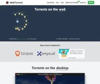 Webtorrent.io(Streaming browser torrent client) Screenshot