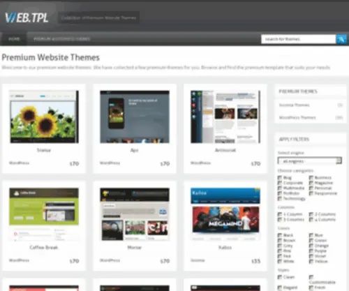 Webtpl.com(Webtpl) Screenshot